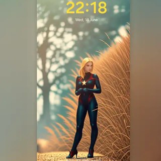 MAE: Meet the Confident Female Superhero on a Forest Path,&nbsp;wallpaper