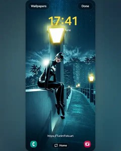 MAE as Catwoman ballerina; phone&nbsp;wallpaper