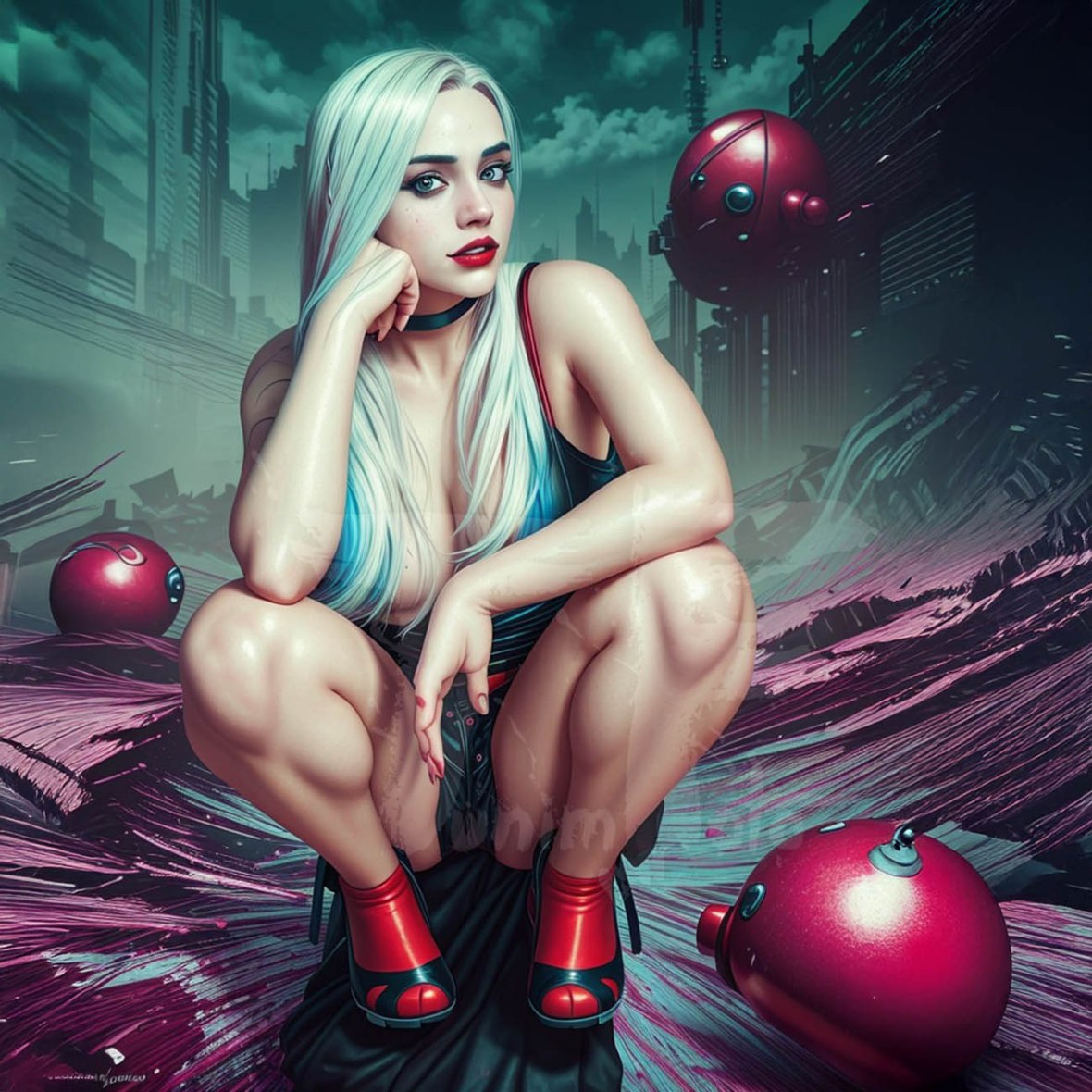 Mae as Harley Quinn,&nbsp;atelier
