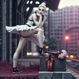 MAE, ballerina, Harley Quinn,&nbsp;wallpaper