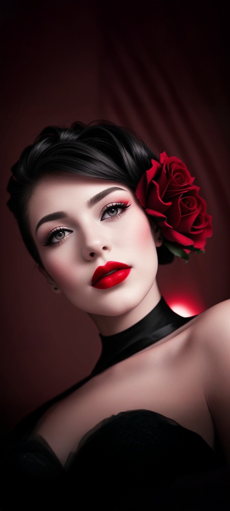 MAE with roses, portrait,&nbsp;wallpaper