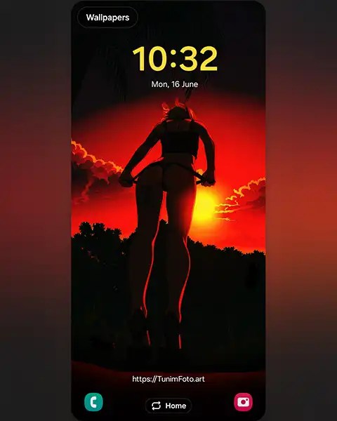 EMA – Stunning Silhouette Photography Ideas for Sunsets; free smartphone&nbsp;wallpaper