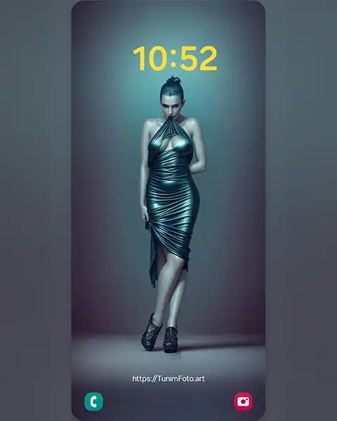 MAE – Stylish Teal Dress for Confident Women;&nbsp;wallpaper