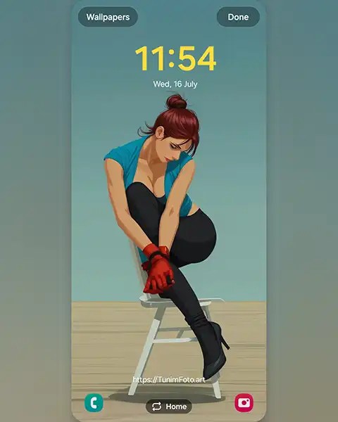 NEA bounded in my atelier; Download free phone wallpaper 9:21