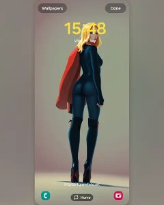 MAE stylized as a superhero;  Download free phone wallpaper&nbsp;9:21