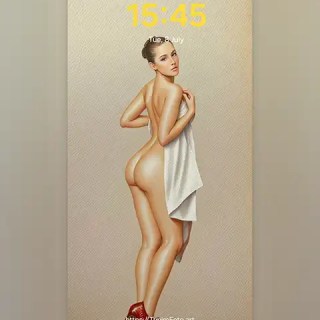 MAE - A Chic Digital Illustration Featuring Red High Heels;  Download free phone wallpaper 9:21