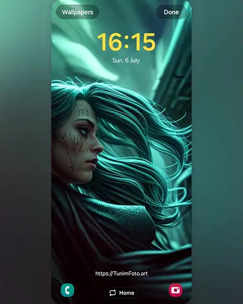 MAE – Dramatic Close-Up of feminity with Intricate Markings; Download free phone wallpaper&nbsp;9:21